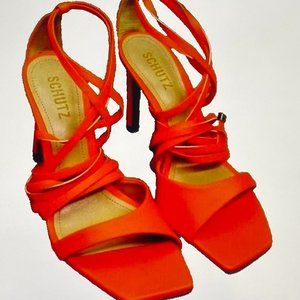 SCHUTZ BRYCE ANKLE STRAP STRAPPY STILETTO 8B NIB